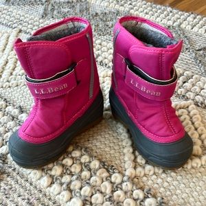 Toddler girl Llbean snow boots size 7